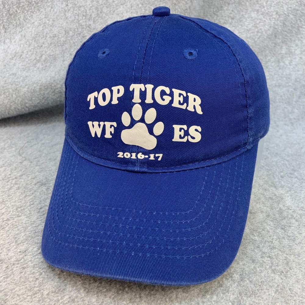 Top Tiger WFES Youth Blue Port & Company Baseball Cap Paw Print 2016-17 OSFA